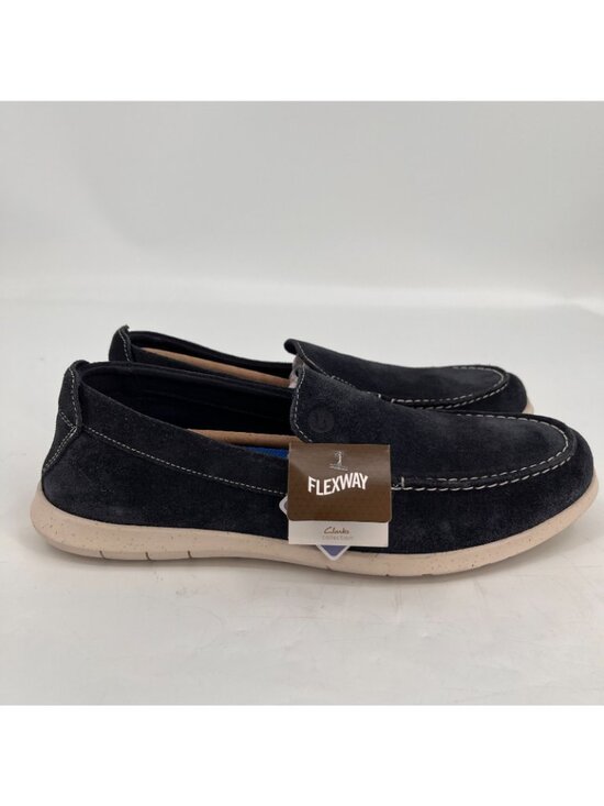 Clarks  Flexway Step Men\'s Suede Shoes Size 9 - Navy - Damage main image 7